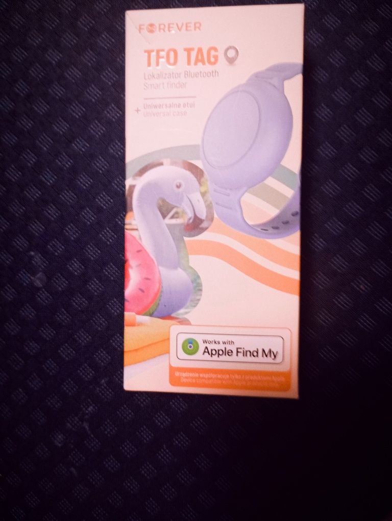 Lokalizator bluetooth smart Finder fioletowy uniwersalny etui