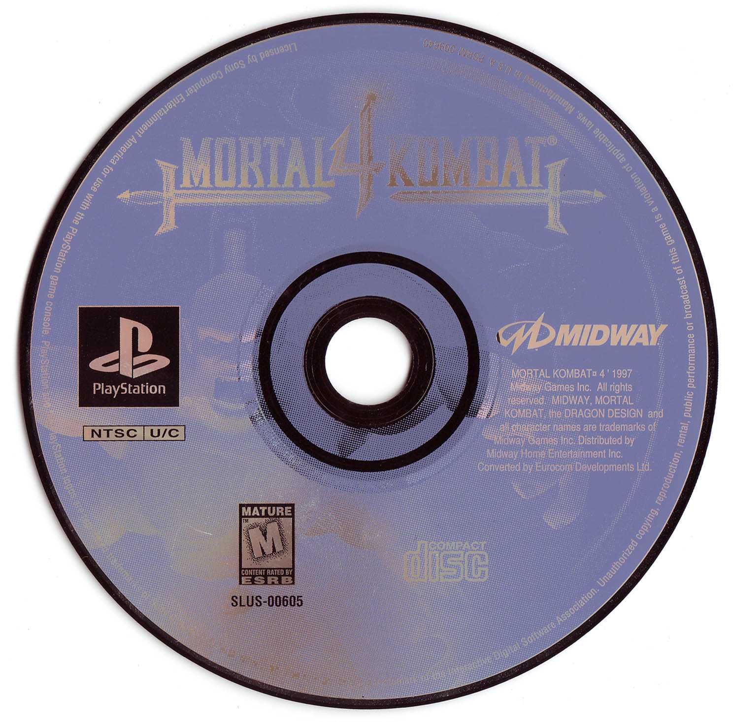 Mortal Kombat 4 PSX NTSC U/C ANGIELSKA Stan kolekcjonerski