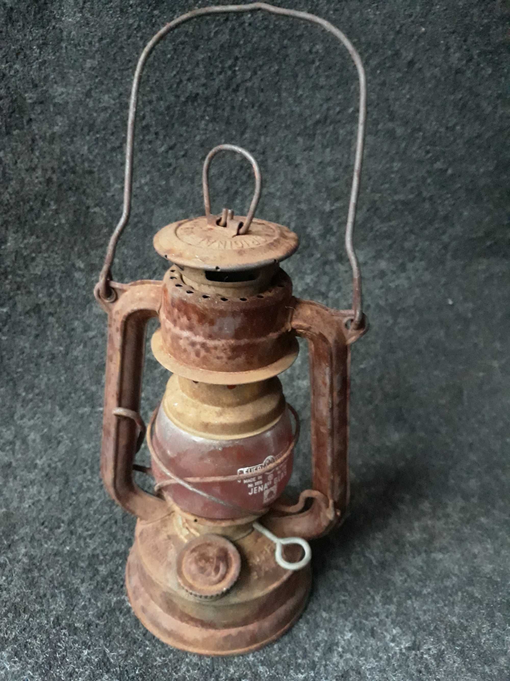 Wiekowa lampa naftowa z historią Jena Glas Super Baby Nr.1175/1176