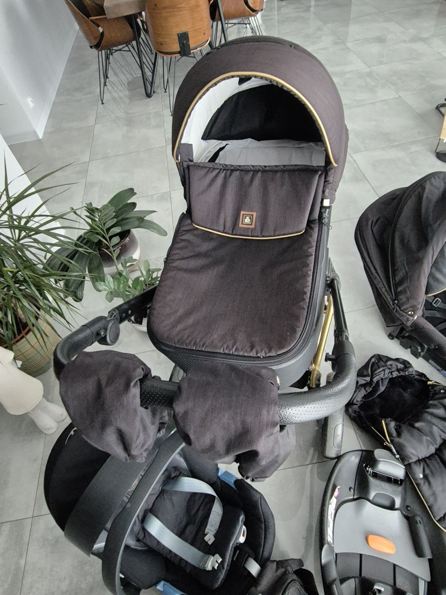 Zestaw Wózek dziecięcy 3w1 Gondola Nosidełko Spacerówka Cybex Adamex
