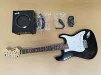 RockJam gitara elektryczna Superkit z 10-watowym wzmacniaczem