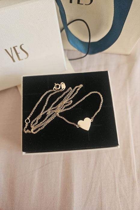 YES naszyjnik serce celebrytka 333 na prezent