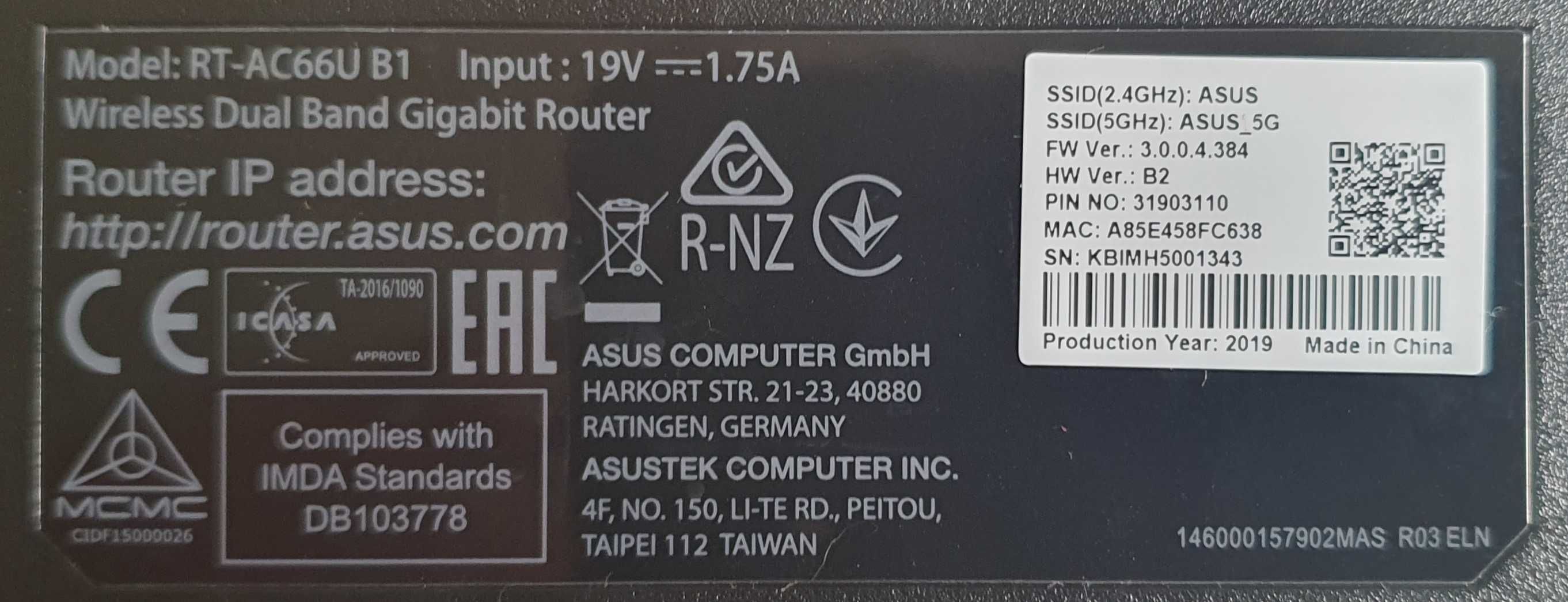 Router Asus RT-AC68U