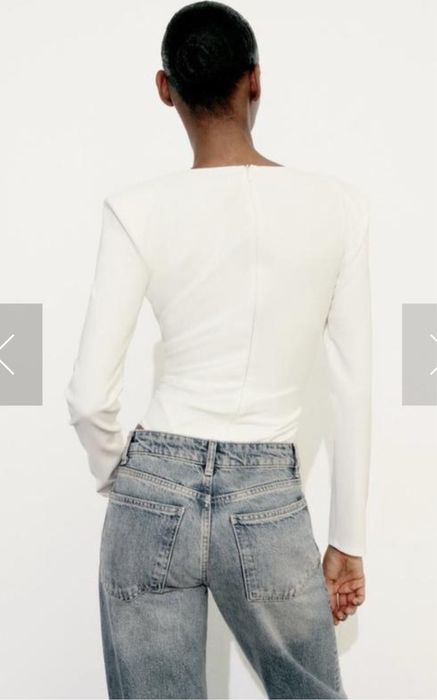 Боді Zara S біло-молочний