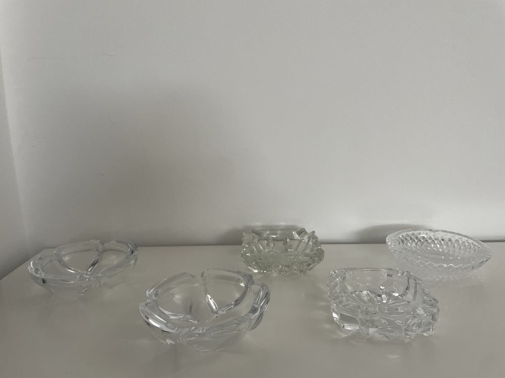 Cinzeiros de cristal vários tipos
