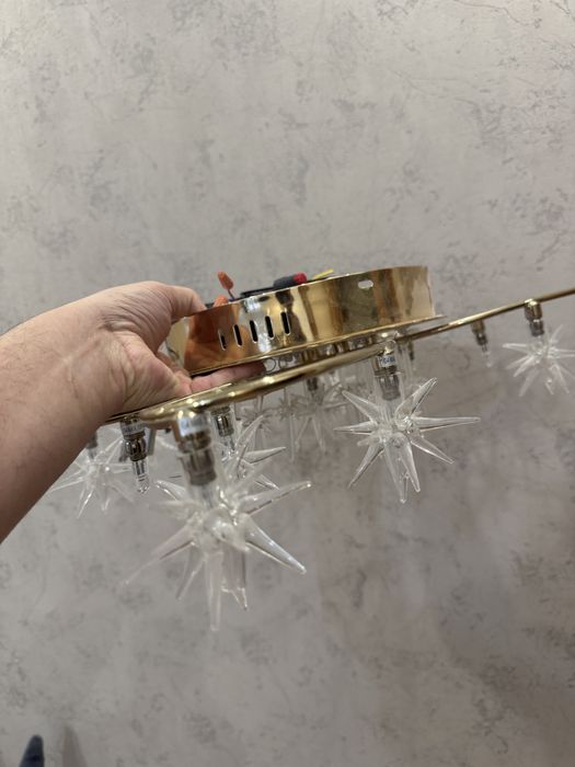 Люстра 12в лампи регулювання яскравості вмиканням