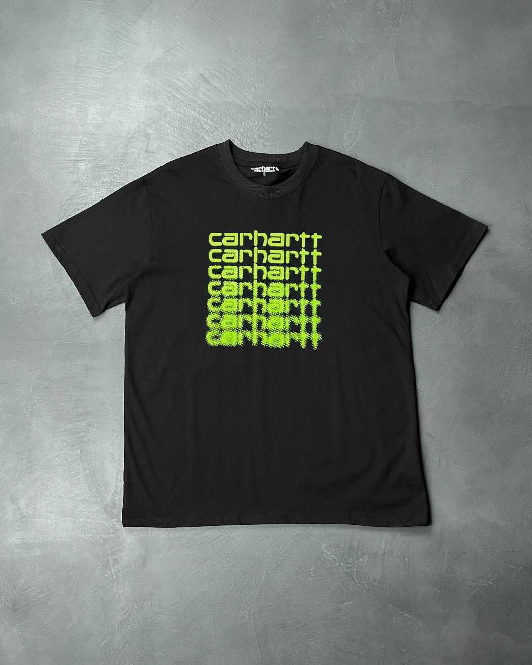 Футболка Carhartt WIP Fading Script Tee Black & Lime