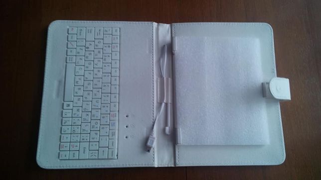 Чехол для планшета с клавиатурой, белый