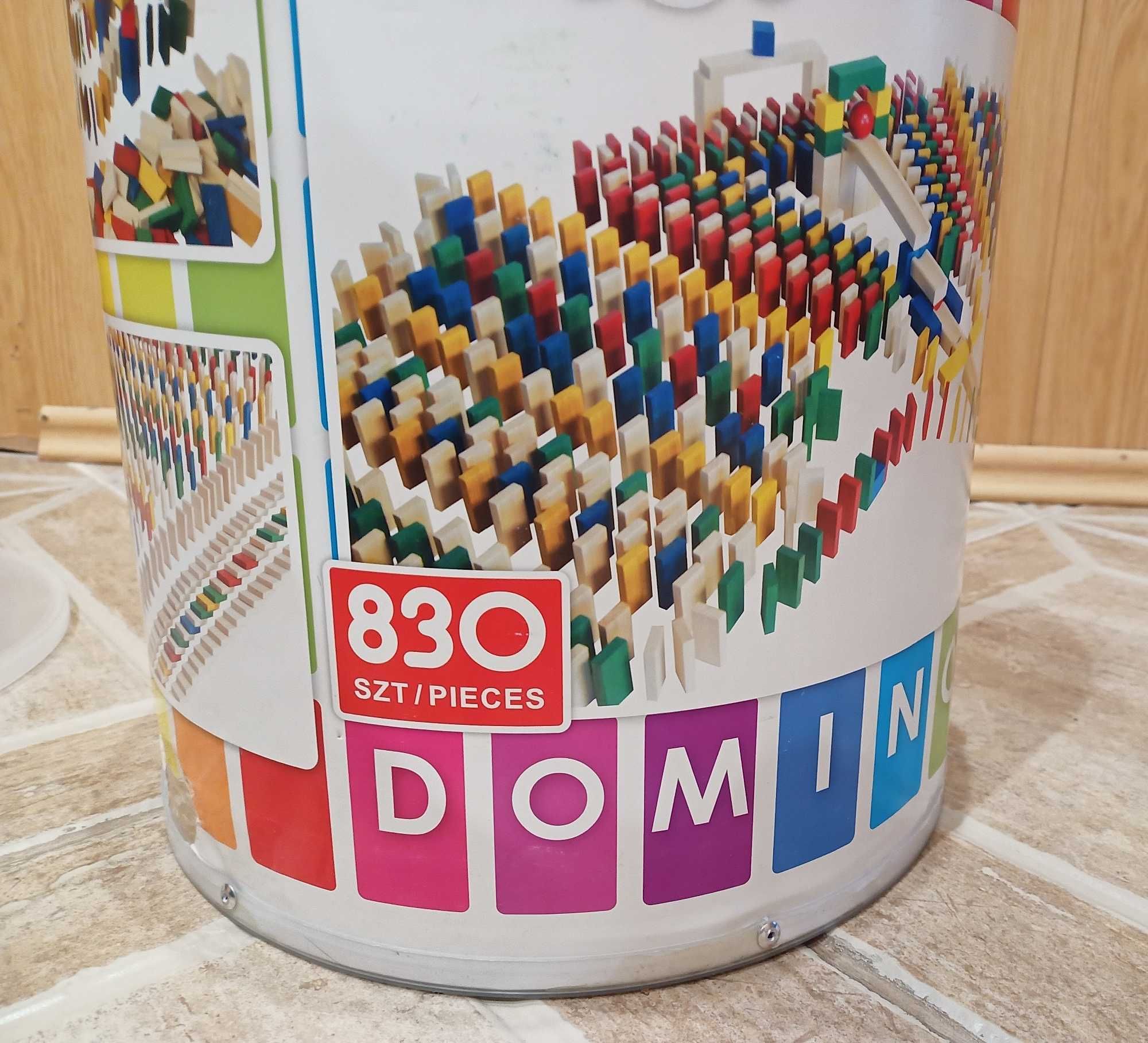 Domino  KLOCKI DREWNIANE  Jak NOWE 830 szt. DABO na prezent wawa