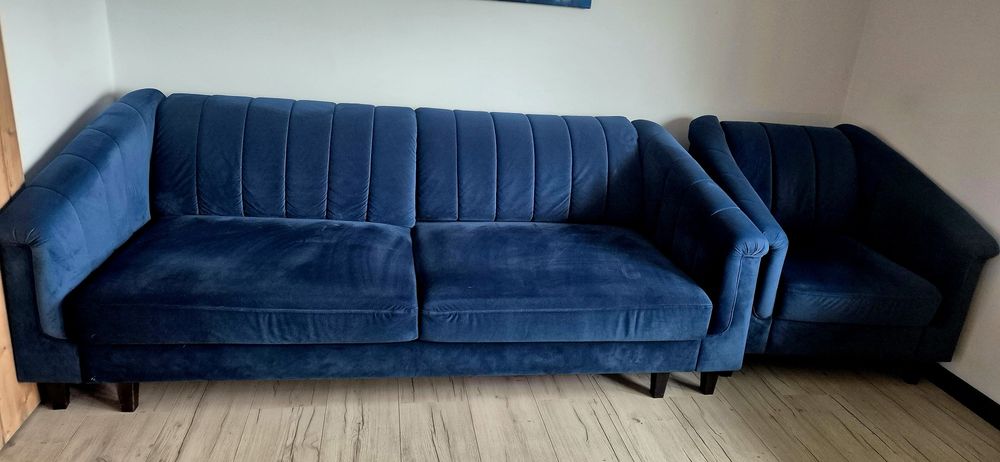 Sofa Dakar z fotelem,elegancki zestaw do salonu