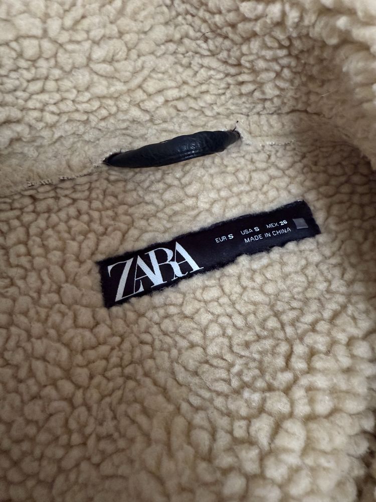 жіноча зимова дублянка zara