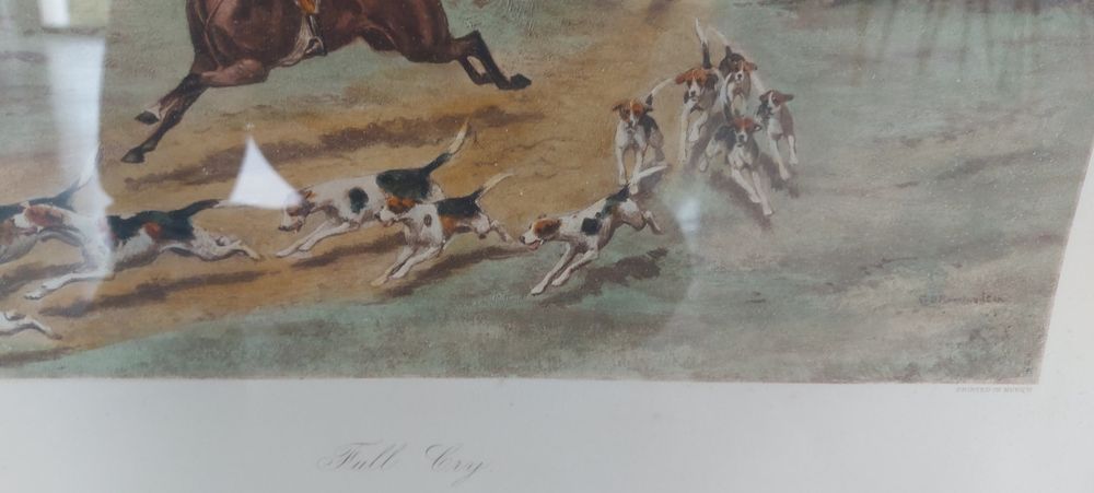 Obrazy litografie myśliwskie stare