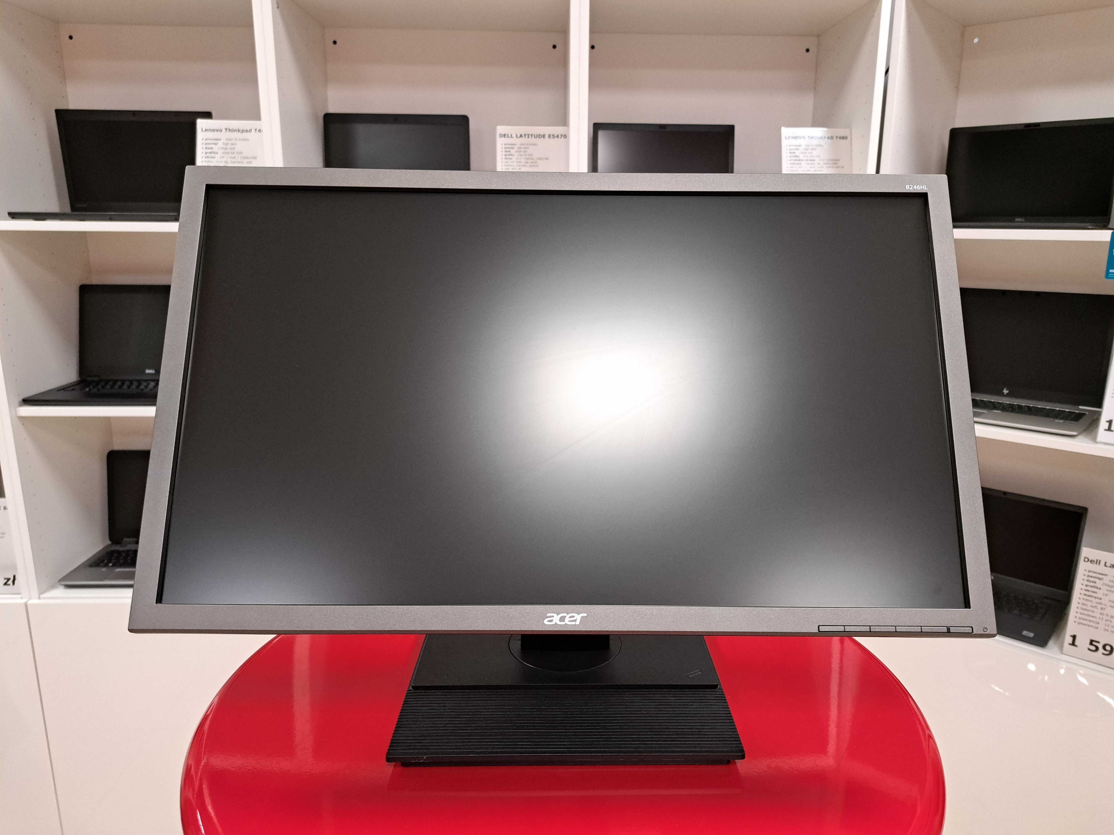 Monitor Acer B246HL 24" FHD LED VGA DP DVI Pełna Regulacja GW6MC