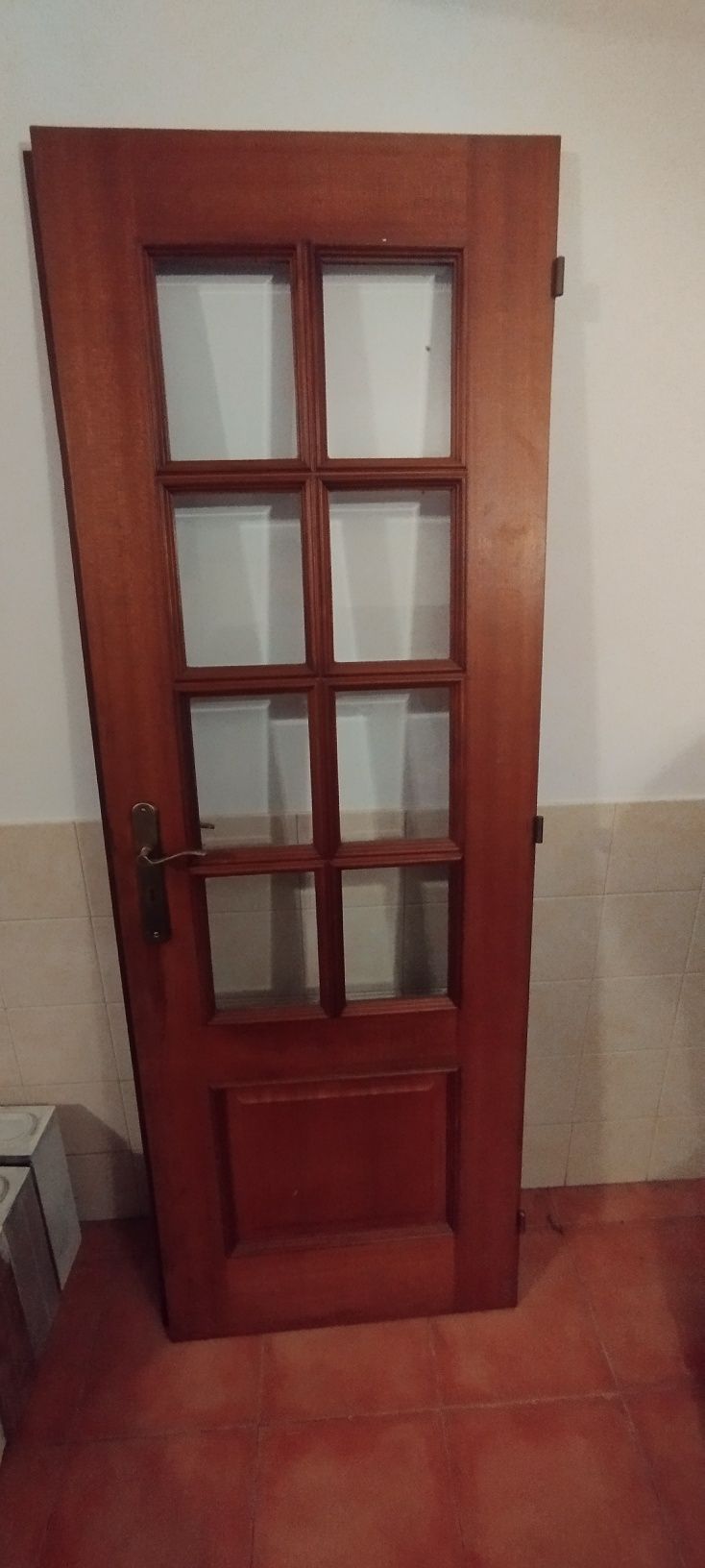 Portas de madeira com vidro