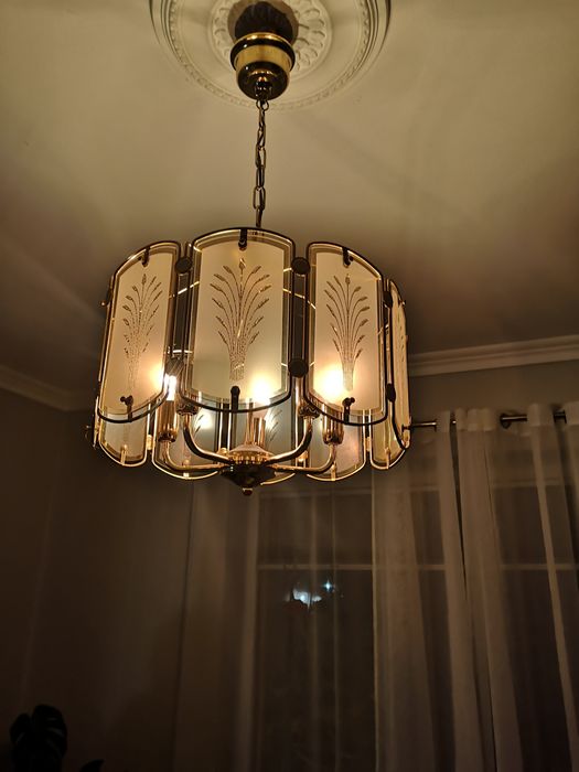 Zestaw lamp do salonu i jadalni, antyk