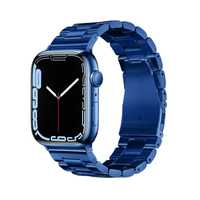 Pasek Bransoleta Metal Fa10 Do Apple Watch 38/40/41Mm Niebieska