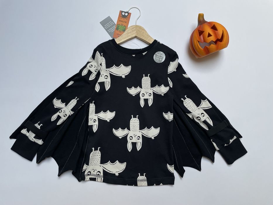 104 110 George bluzka ze skrzydłami nietoperza piżama halloween