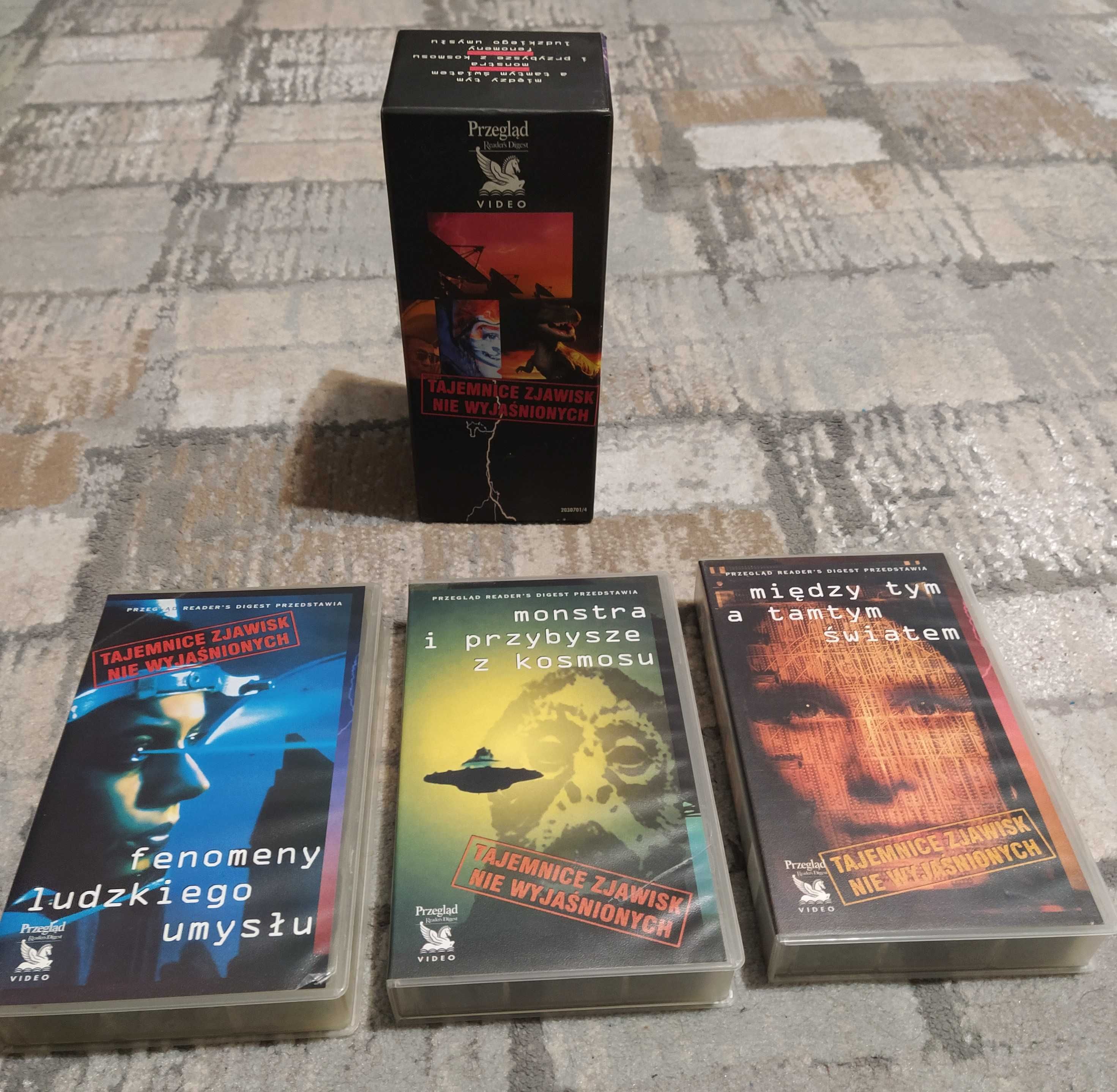 Tajemnice zjawisk niewyjaśnionych - 3 kasety VHS