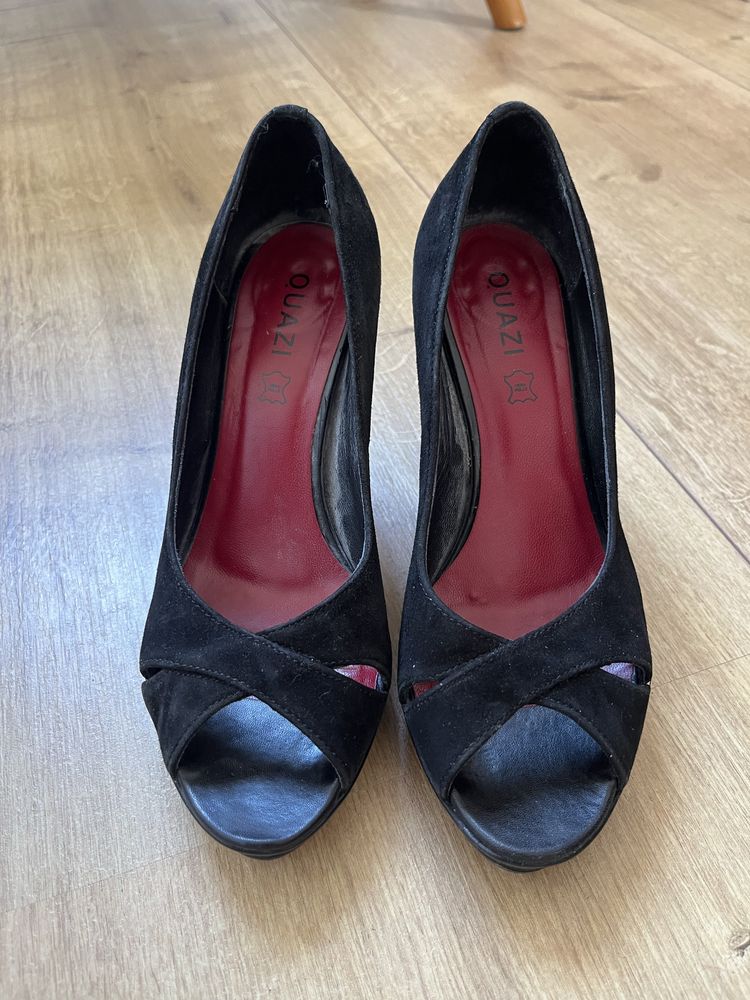 Buty na obcasie czółenka quazi 36 szpilki