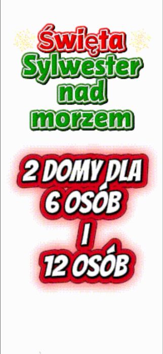 Święta & Sylwester nad morzem: 2 domy na wyłączność! Dla 6 lub 12 osób