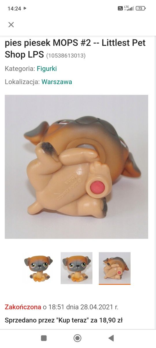 OKAZJA piesek MOPS #2 Littlest Pet Shop LPS
pies piesek MOPS #2 -- Li