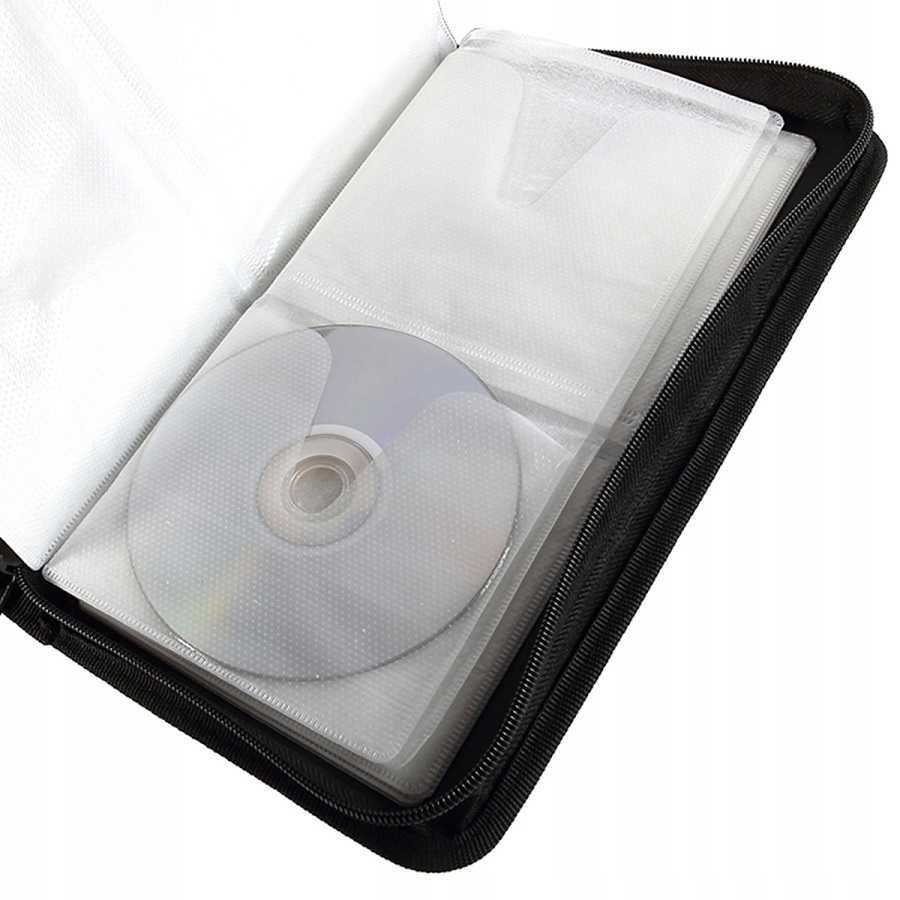 Etui pokrowiec na 80 płyt CD DVD Blu-Ray Czarny na Gry * Video-Play