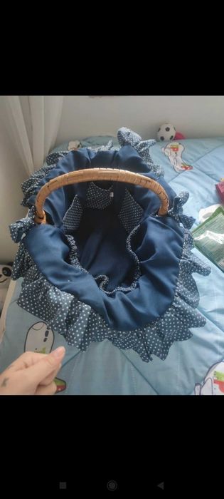 Cesto para produtos higiene bebé