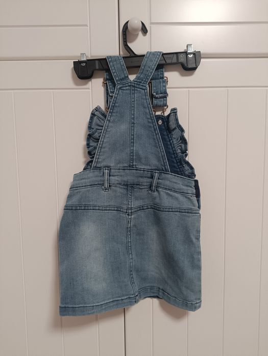 Spódniczka ogrodniczka jeansowa Coccodrillo r. 92 falbanki