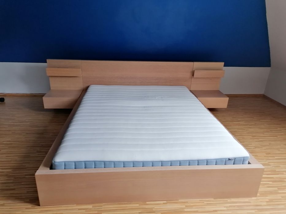 Łóżko 160x200 MALM z szafkami