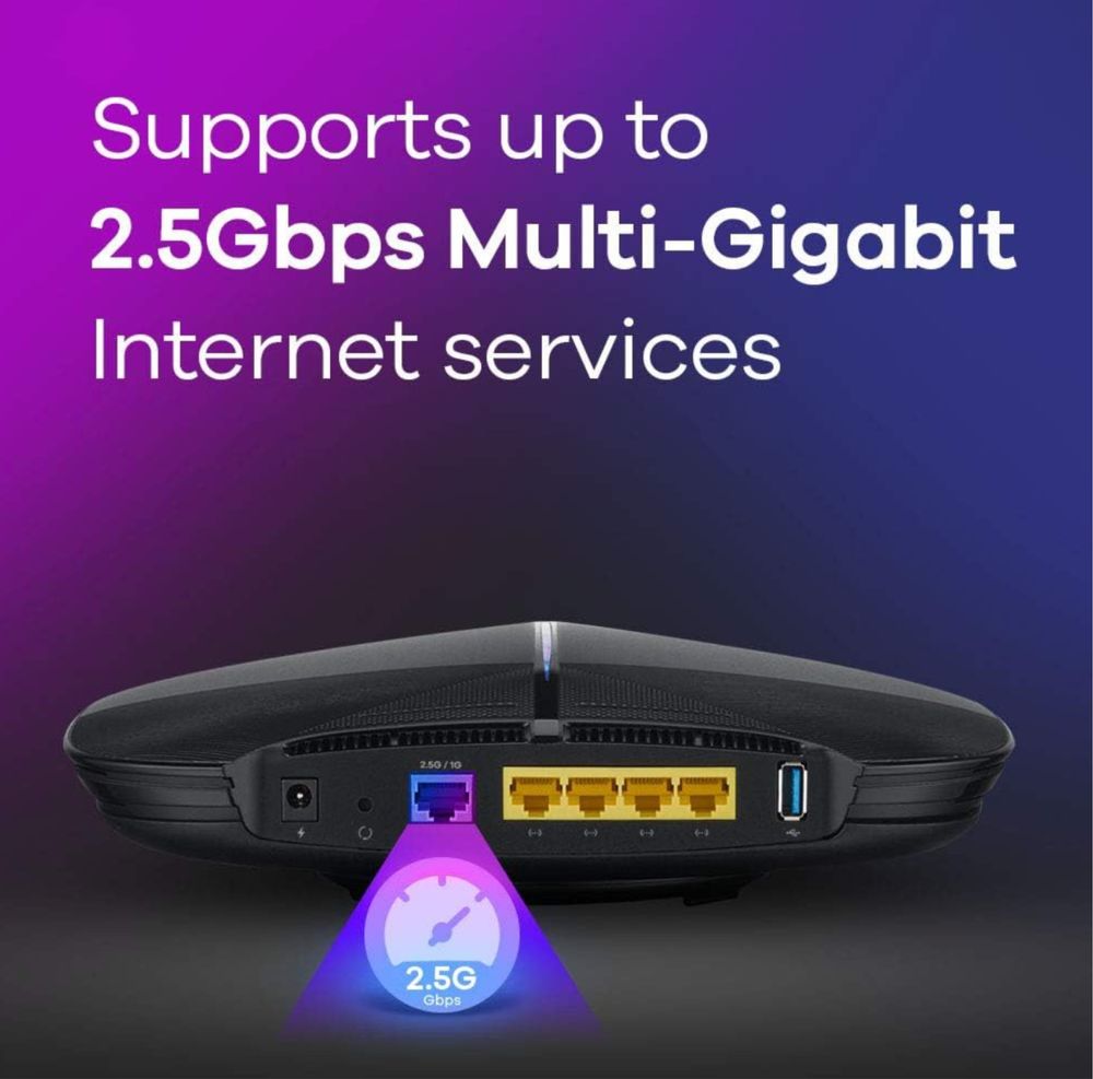 Zyxel Armor G1 Ac2600 NBG6818-EU0102F Router Wi-Fi, Czarny, 1000 MHz