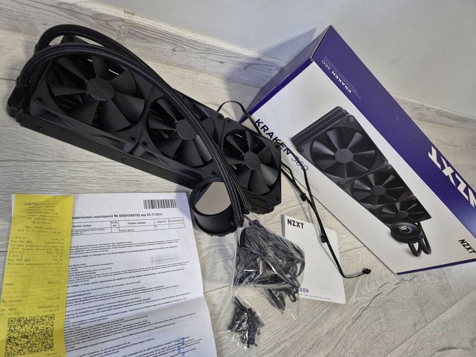 гарантія 4роки ТОП водяне охолодження 360mm з екраном NZXT Kraken 360