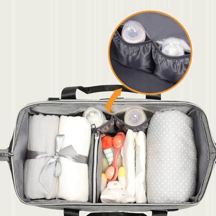 Torba Do Wózka Organizer Uniwersalny MOMMY BAG z Matą i Kosmetyczką