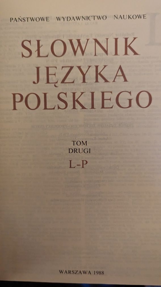 Słownik języka polskiego 3 Tomy