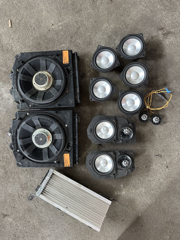 Logic 7 BMW E60 E61 komplet głośniki wzmacniacz