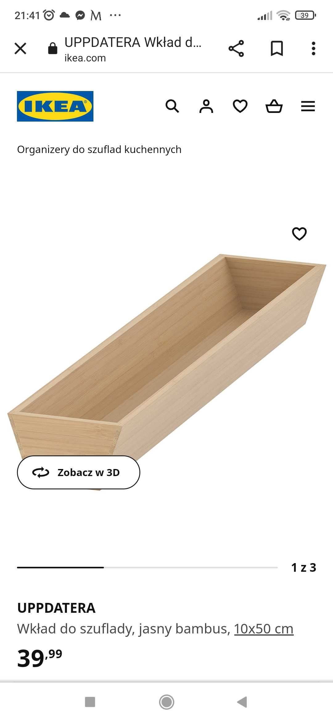 Organizer do szuflady Ikea