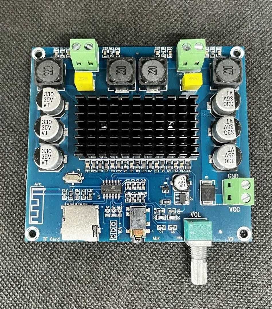 Аудіо підсилювач звуку D-класу XH-A105 TDA7498 2 x 100 Вт SD Bluetooth