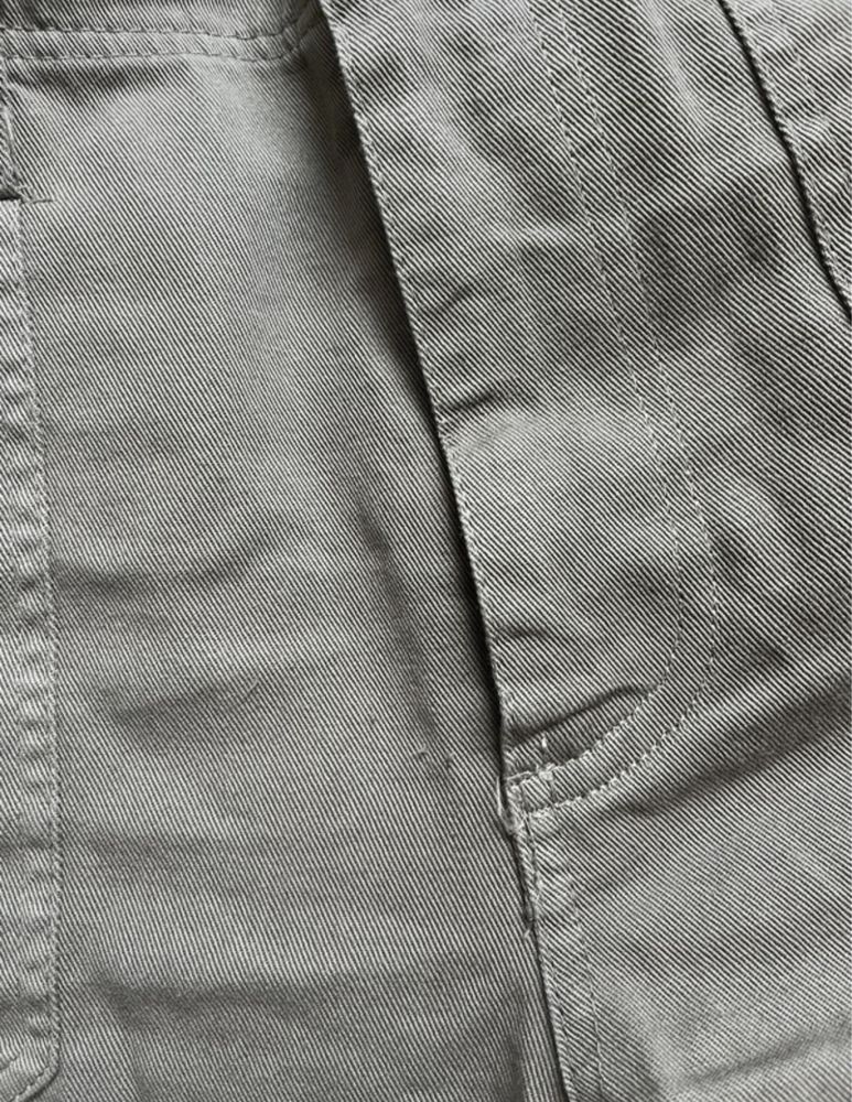 Zara cargo spodnie khaki xs szerokie nogawki cargo wide leg flare