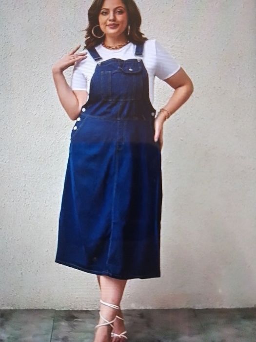 Продам джинсовий сарафан батал.