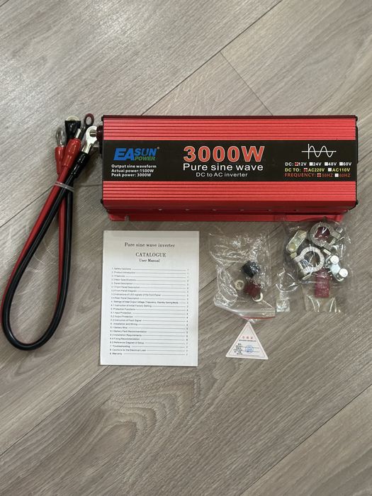 Інвертор EASUN 3000W 12V→220V – абсолютно новий, у коробці