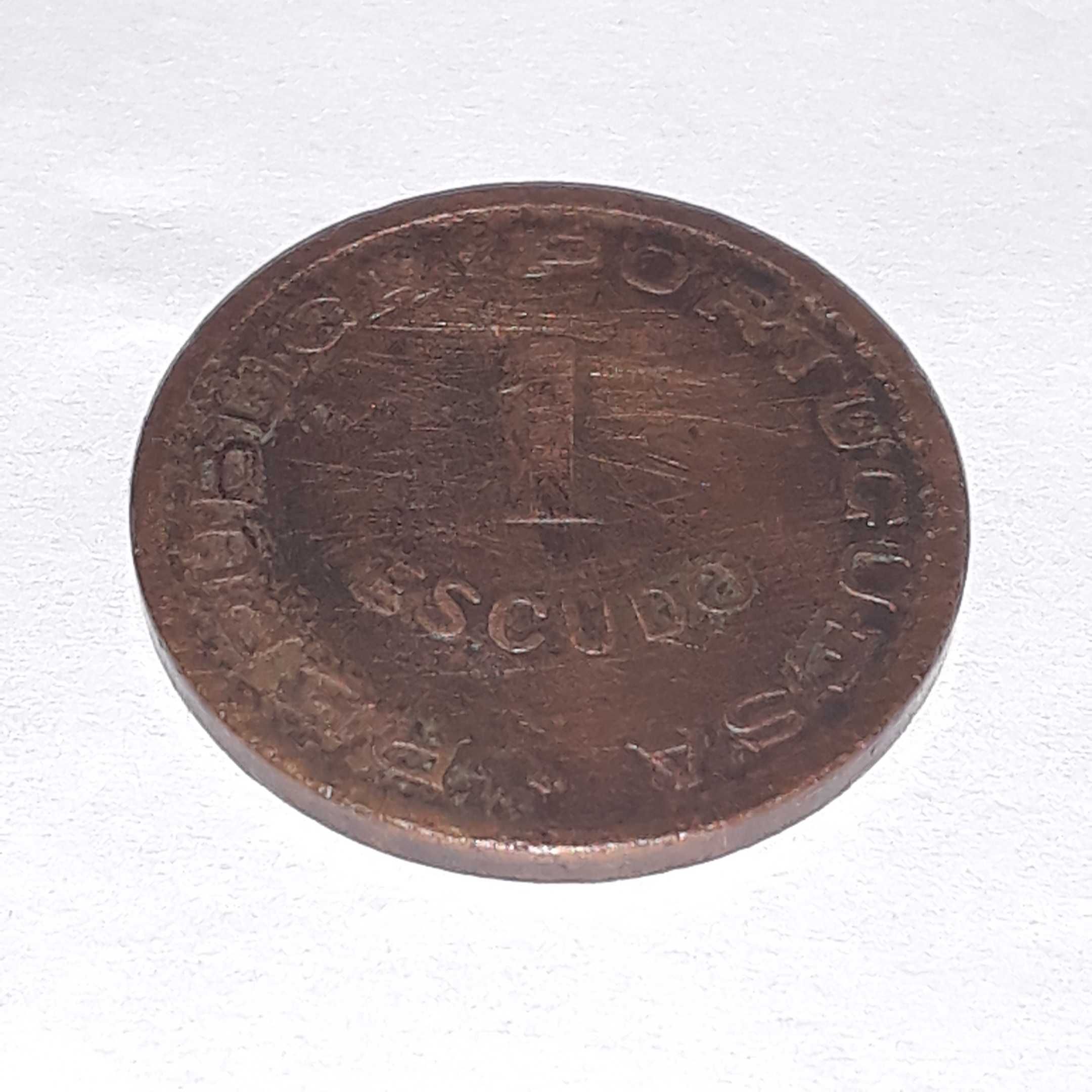 Moeda Angola 1 Escudo 1963 Bronze Ex-Colónia Portugal