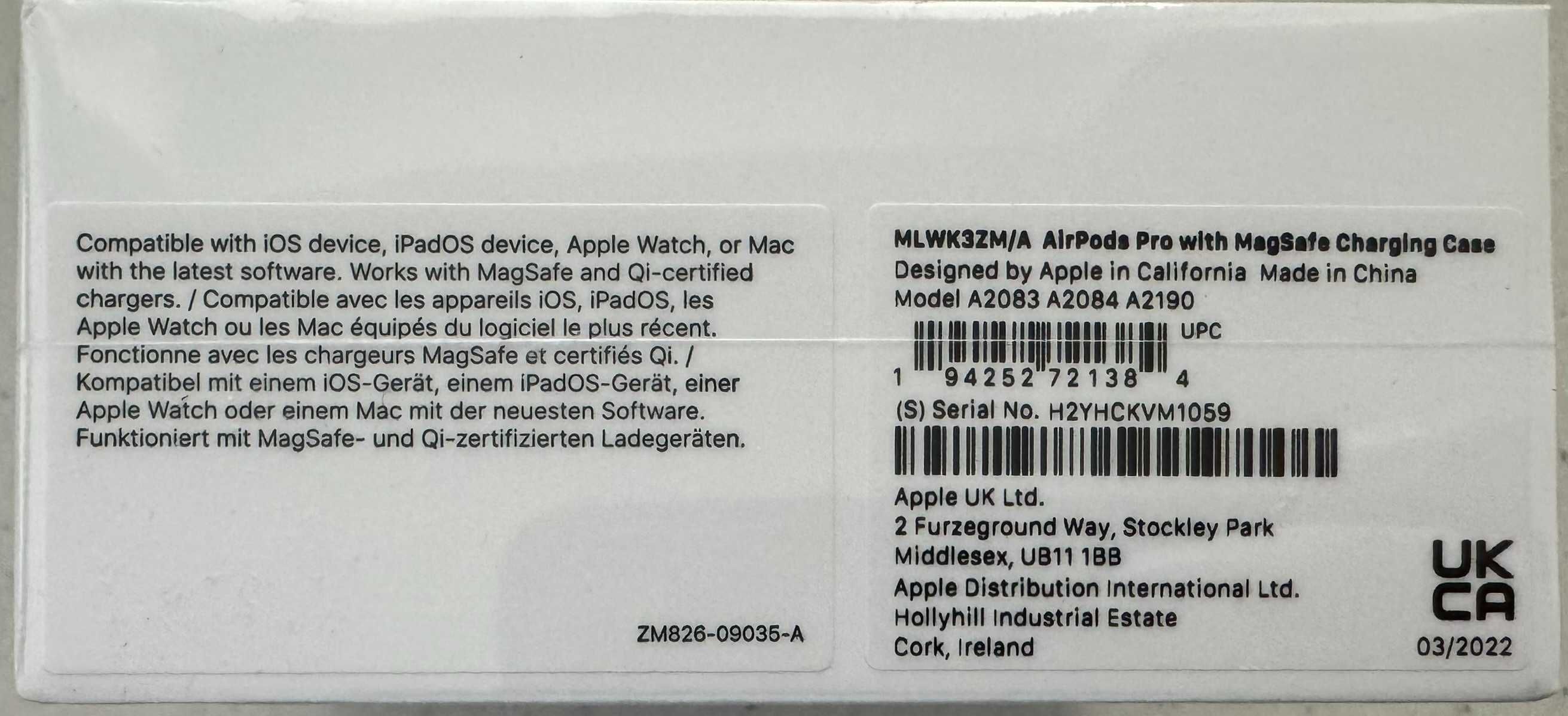 AirPods Pro MLWK3ZM/A Nowe