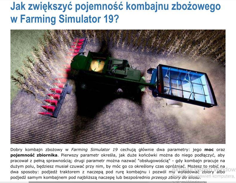 Poradnik do gry Farming Simulator 19  PL!! 240 stron w PDF