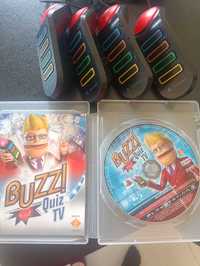 Gra Buzz Quiz TV PL PS3 + zestaw 4 buzzerów