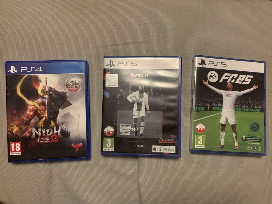 Gry fc 25, nioh2, fifa 21
