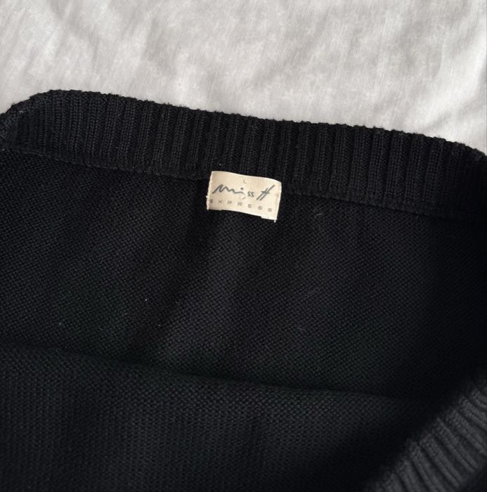 Спідниця чорна довга трикотаж на зиму miss h express розмір l xl