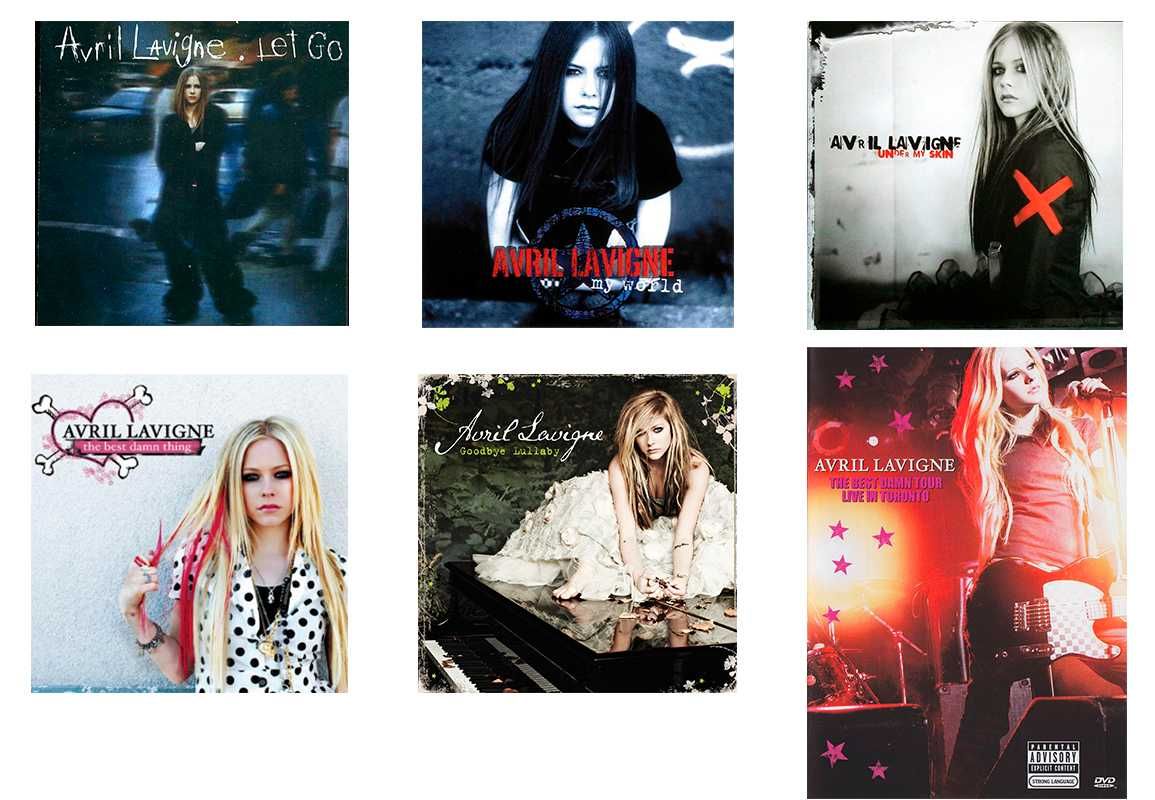 Coleção Avril Lavigne (cds e dvds)