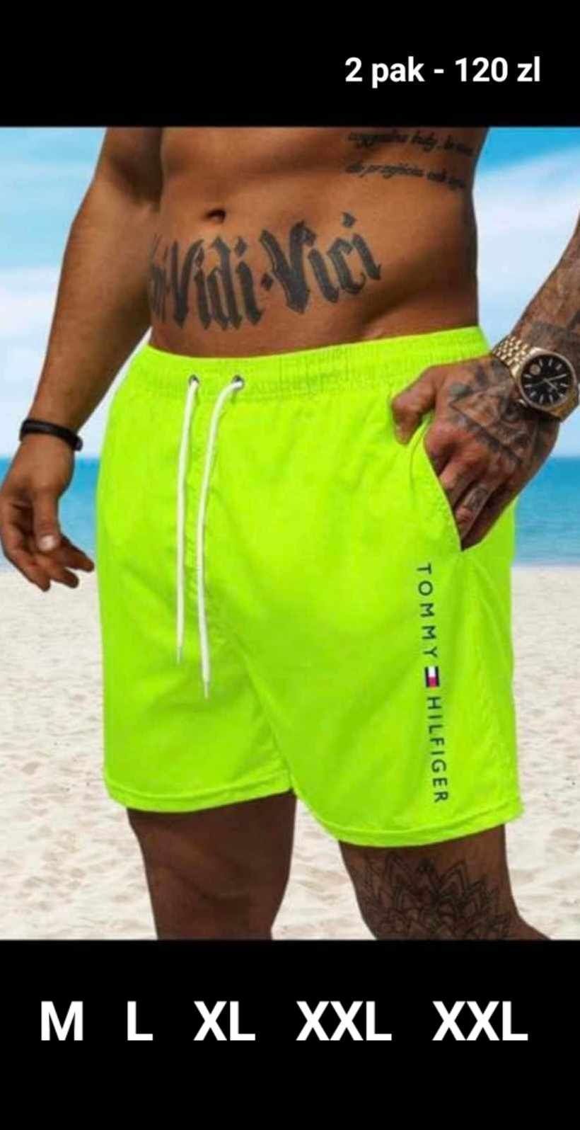 Nowe Spodenki Męskie 2szt M L XL XXL różne modele.