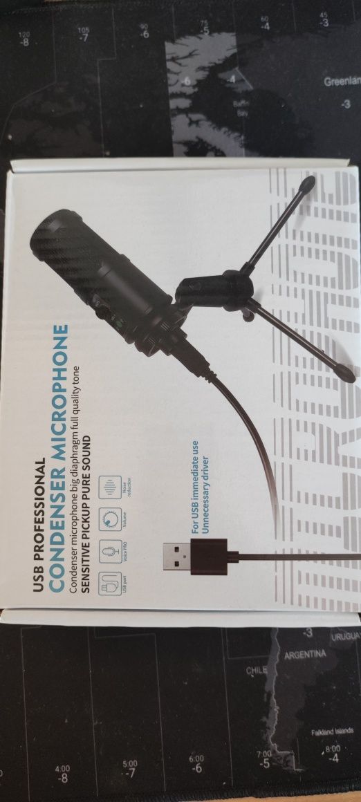 Microfone condensador usb