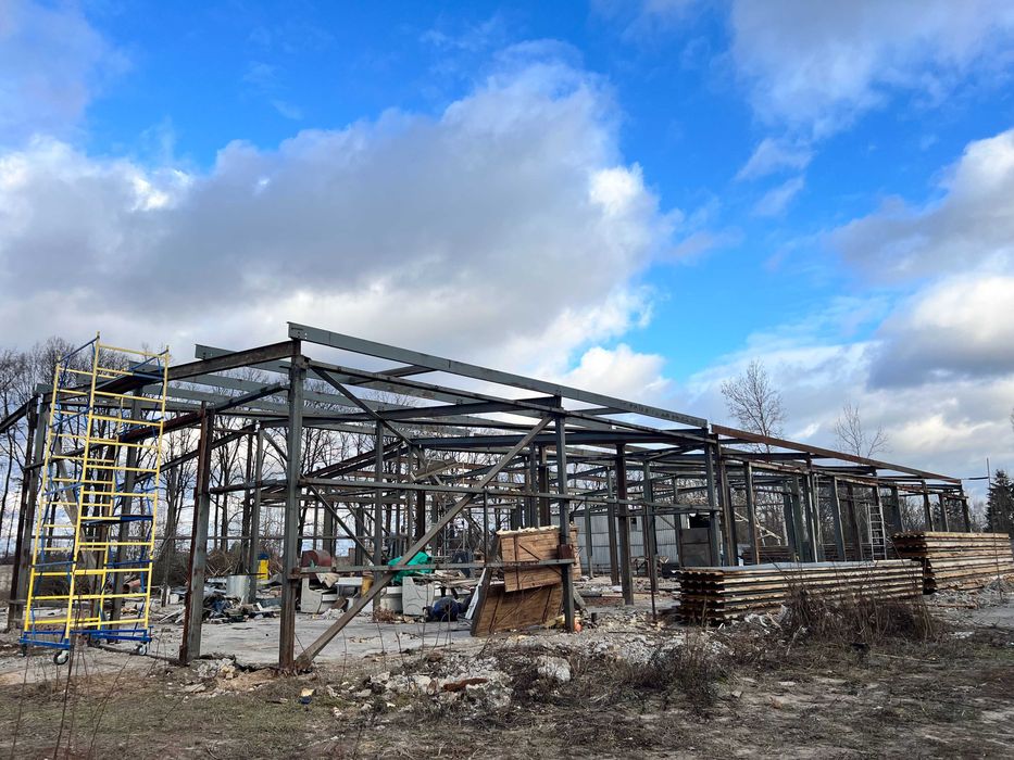 Склад ангар б/в  Сто демонтований каркас 24м на24м