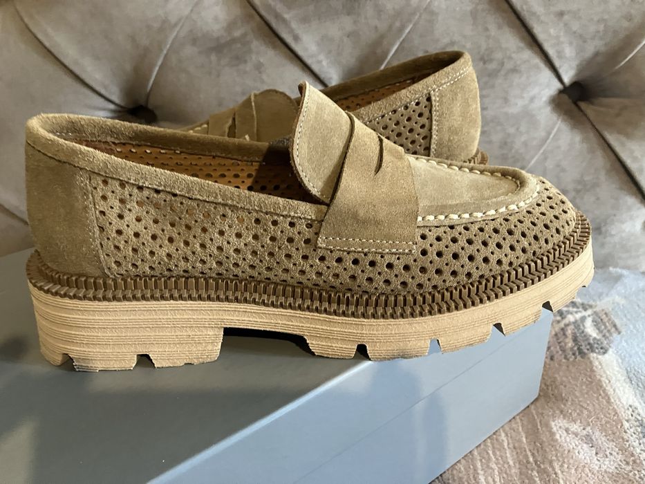 Туфлі (лофери) замшеві